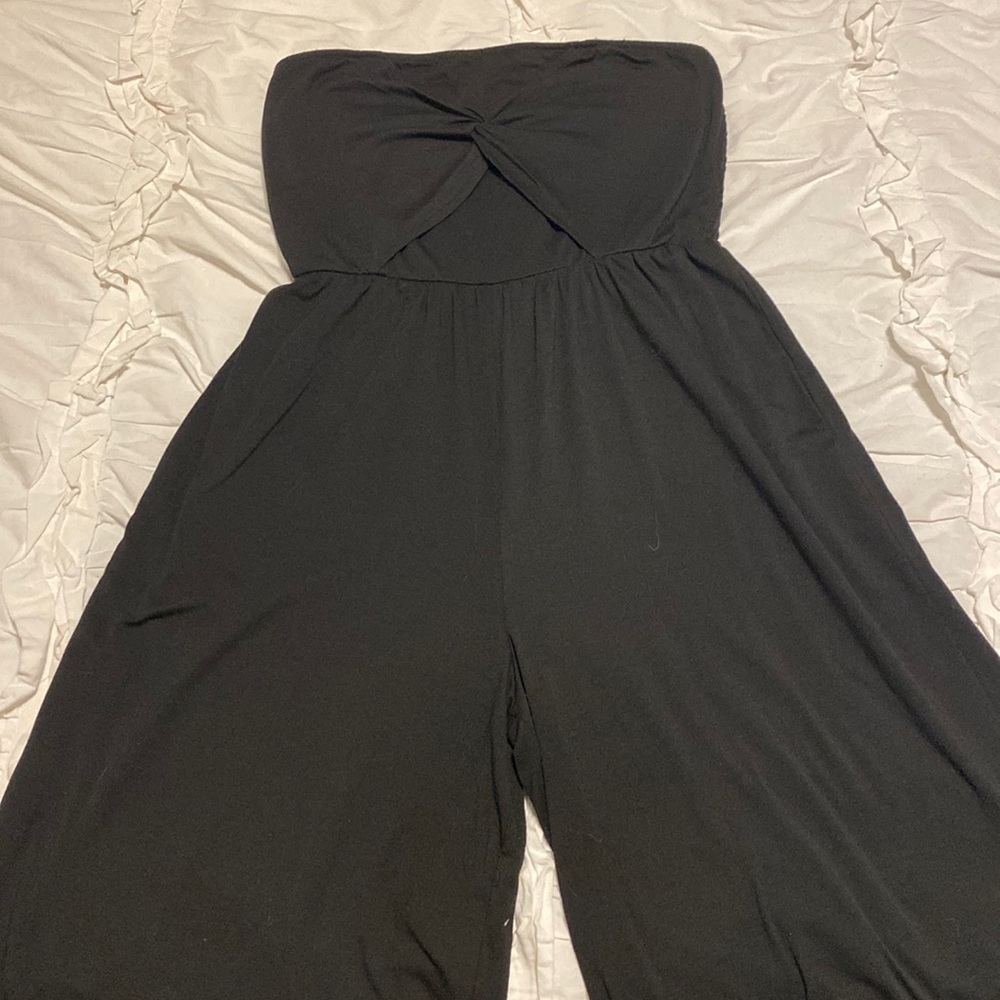 super cute black cross front jumper